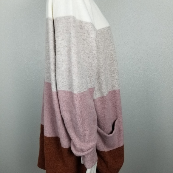 Madewell Ryder Neopolitan Stripe Merino Wool/Alpaca Blend Cardigan Sweater Sz XL - Picture 10 of 16